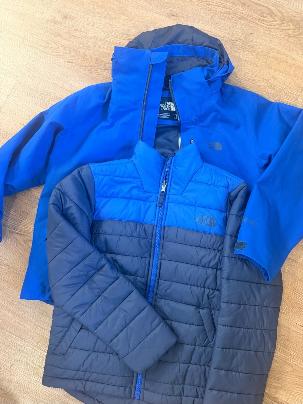 The North Face Kids Blue & Navy 2-Pack Puffer and Shell Jacket Set